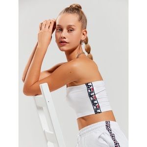 Baby Pink FILA X UO tube top